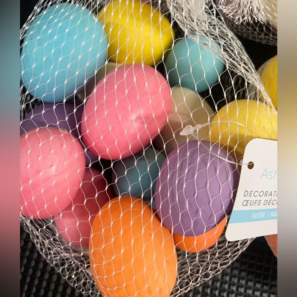 Vibrant Multicolored Decorative Easter Eggs,4packs, Easter Home Decor, 56 eggs